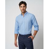 Polo Ralph Lauren CHEMISE COUPE DROITE EN LIN Plava | shoptok.hr
