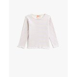 Koton Long Sleeved T-Shirt, Round Neck, Ribbed | Shoptok.si