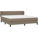  Krevet s oprugama i madracem smeđesivi 180x200 cm tkanina | shoptok.hr