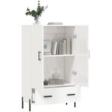  Visoka komoda bijela 69,5 x 31 x 115 cm od konstruiranog drva | shoptok.hr