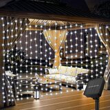  solarne dekorativne lampice zavesa bele 3x3m | ePonuda.com