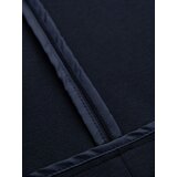 Ombre Men's SLIM knit jacket with subtle texture - navy blue | ePonuda.com
