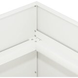  Vrtna saksija Bijela 80 x 80 x 60 cm Čelična vrata | shoptok.hr
