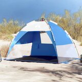 vidaXL Šotor za plažo za 2 osebi moder za hitro postavitev vodoodporen Cene
