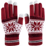  Zimske Rukavice SF-39234 - Crvena / Bijela M / L KP39234 u