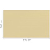  Za šator 300 x 500 cm bež | shoptok.hr