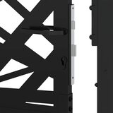  Vrtna vrata crna 100x100 cm Čelični dizajn svjetla | shoptok.hr