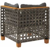  Kutna vrtna sofa od poliratana s jastucima siva | Eponuda.com