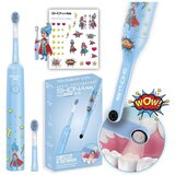 RIFF Shona Kids Vision IPX7 Sonična zobna ščetka 3 načini napajanja / x2 glavi ščetke / Wi-Fi kamera Modra, (21729779) | Shoptok.si