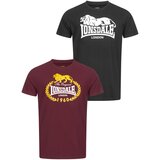 Lonsdale Men's t-shirt regular fit double pack | Shoptok.si