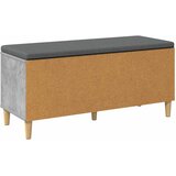  Klupa za hodnik s jastukom Betonsko Siva 100 x 38 x 46 cm | shoptok.hr