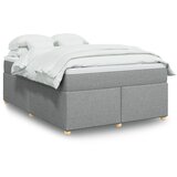  Krevet s oprugama i madracem svjetlosivi 140x190 cm od tkanine | shoptok.hr