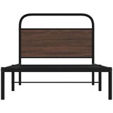  Okvir kreveta bez madraca smeđa boja hrasta 107x203 cm drveni | shoptok.hr