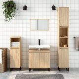 vidaXL Kopalniška omarica sonoma hrast 58x33x60 cm inženirski les | Shoptok.si