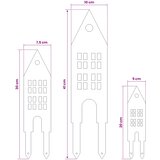  Stabljika za vrt 3 kom. 41 x 10 x 0,08 cm Nehrđajući čelik | shoptok.hr