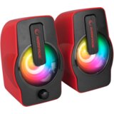  Zvučnici 2.0 gaming RAMPAGE RMS-G7 FALSETTO, 6W, RGB LED red, 3,5mm + USB napajanje, 30257 | Eponuda.ba