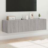  The Living Store Stenske TV omarice z LED 2 kosa siva sonoma 60x35x31 cm - TV Stenska Omarica, (21555683) Cene