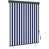 vidaXL Zunanje rolo senčilo 140x250 cm modro in belo Cene