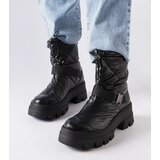 Gemre Black patent snow boots Ambretta | ePonuda.com