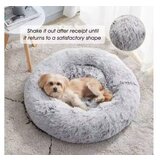 PETMATES Okrugli ležaj u obliku krofne za mačke i pse, veličina L, svetlosiva boja PETMATES Okrugli ležaj u obliku krofne za mačke i pse, veličina L, svetlosiva boja Slike