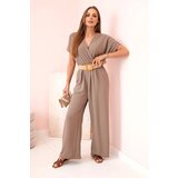 Kesi Włoski Overalls with a decorative belt at the waist fango | Shoptok.si