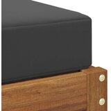  Klupa za sjedenje Prirodna i antracit 43 x 43 x 37 cm - Prirodno i antracit 40 cm Otvoreno područje nogu | shoptok.hr