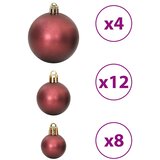 Božićne kuglice 100 kom boja pjenušca i smeđe 3/4/6 cm | shoptok.hr
