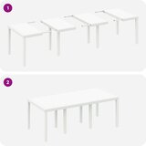  Vrtni set za objed 9 kom. Bijela Polipropilen | shoptok.hr
