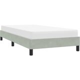  Okvir kreveta bez madraca svijetlo sivi 100x220 cm baršun | shoptok.hr