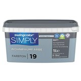 SWINGCOLOR Boja za zid Simply (Plava – br. 19, Mat, 1 l) | shoptok.hr