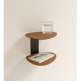 LIND DNA Jeklena polica v konjak rjavi barvi 29 cm Curve Bull – | Shoptok.si