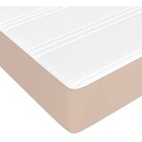  Madrac s oprugama srednje tvrdoće boja cappuccina 140x190x20 cm umjetne kože | shoptok.hr