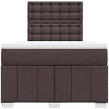  Krevet box spring s madracem tamnosmeđi 120 x 190 cm od tkanine | shoptok.hr