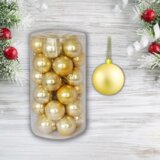 Olimp Sport Novogodišnji ukras kugle zlatne - 5 cm pakovanje 30 komada | ePonuda.com