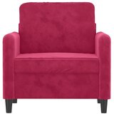  Fotelja crvena boja vina 60 cm baršunasta | shoptok.hr