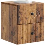  Noćni ormarić za montažu na zid Staro drvo 33 x 34,5 x 40 cm | shoptok.hr