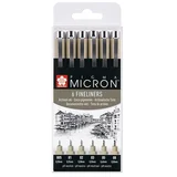 pigma micron, liner, set, black, 6K ( 672081 )