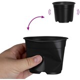  Lonac za cvijeće 50 pcs Crna Ø 15 x 12.5 cm Plastika | shoptok.hr