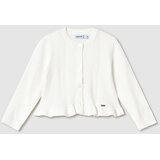 Mayoral otroška pletena jopica wavy white | Shoptok.si