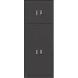  Ormarić za pohranu 2 kom. Crna 80 x 40 x 210 cm Čelik - Crna 80 cm 140 cm | shoptok.hr