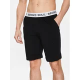 Brave Soul Kratke hlače pižama MLWB-149KEV Črna Regular Fit