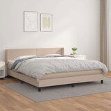  Krevet box spring s madracem cappuccino 180x200 cm umjetna koža Cijene