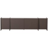 WOOOD Tamno smeđa TV komoda u dekoru jasena 200x53x44 cm Brock – Cijene