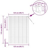 vidaXL Zavjesa za prozor sa zavjesama Ostalo Bijela 125 x 175 cm Aluminij | shoptok.hr