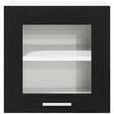 vidaXL Viseča omarica Riga 2 pcs Črna Orehovina 40 x 31 x 40 cm | Shoptok.si