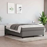  Box spring postelja z vzmetnico temno siva 140x200 cm blago, (20726675) Cene