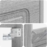  Ormar za cipele na zidu UTRECHT 71 x 17 x 43 cm Siva Sonoma | shoptok.hr