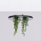 Thoro Črna aluminijasta LED viseča svetilka &amp;oslash; 78 cm RIO &amp;ndash; Slike