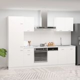 Komplet 7-dijelni set kuhinjskih ormarića bijeli od iverice Cijene