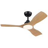  Philips-LED prigušiva stropni ventilator OLAS LED/24W/230V prečnik 106 cm crna/smeđa +daljinski upravljač Cene